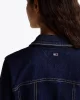 Tommy Hilfiger Kadın Lacivert Pileli Kot Mini Elbise