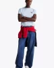 Tommy Hilfiger Kadın Mavi Badge Crew T-Shirt