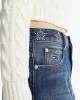 Tommy Hilfiger Kadın Mavi Kot Mini Etek