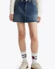Tommy Hilfiger Kadın Mavi Kot Mini Etek