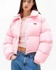 Tommy Hilfiger Kadın Pembe Şişme Mont