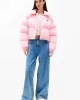 Tommy Hilfiger Kadın Pembe Şişme Mont