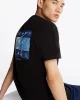 Tommy Hilfiger Logolu Erkek Siyah T-Shirt