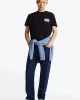 Tommy Hilfiger Logolu Erkek Siyah T-Shirt
