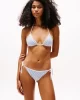 Tommy Hilfiger Kadın Gri Nervürlü Üçgen Bikini Üstü