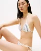 Tommy Hilfiger Kadın Beyaz Desenli Üçgen Bikini Üstü