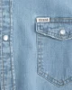 Guess Truckee L/S Shırt Erkek Mavi Gömlek M4GH02D3PF5-M3D1