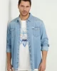 Guess Truckee L/S Shırt Erkek Mavi Gömlek M4GH02D3PF5-M3D1