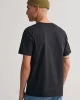 GANT Erkek Siyah Regular Fit Bisiklet Yaka T-Shirt 2003184.5