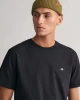 GANT Erkek Siyah Regular Fit Bisiklet Yaka T-Shirt 2003184.5