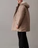 Calvin Klein Erkek Gri  Pamuklu  Kapüşonlu Uzun Mont