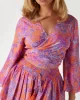Guess Kadın Çok Renkli Bağlamalı Kısa Kimono Üst