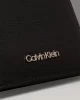 Calvin Klein Kadın  Erkek Siyah Ck Monogram Logolu Cüzdan