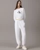 CK Jeans Monogram Logolu Jogger Kadın  Beyaz Eşofman Altı LV047B235G-YAA