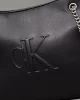 SCULPTED CHAIN SHOULDER BAG