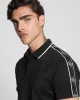 Guess Erkek Siyah Quattro G Şeritli Polo Tişört