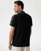 Guess Erkek Siyah Quattro G Şeritli Polo Tişört