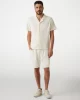Guess Baron Textured Knıt Shorts Erkek Beyaz Şort M5GD41KCRY0-G047