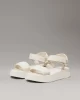 Calvin Klein Kadın  Bej  Tuval Platform Sandalet