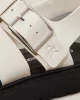Calvin Klein Kadın Siyah-Beyaz  Deri Balıkçı Sandalet