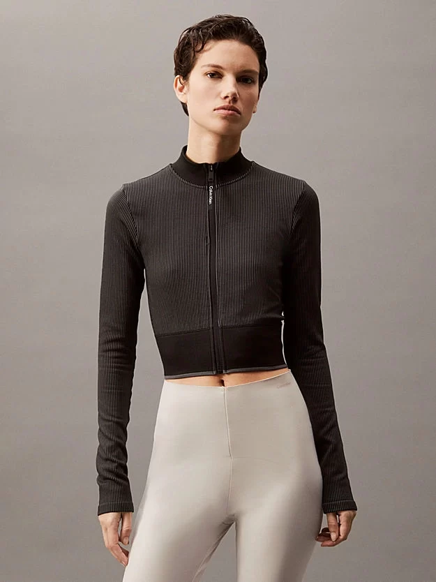 Calvin Klein Kadın Siyah Crop Ceket