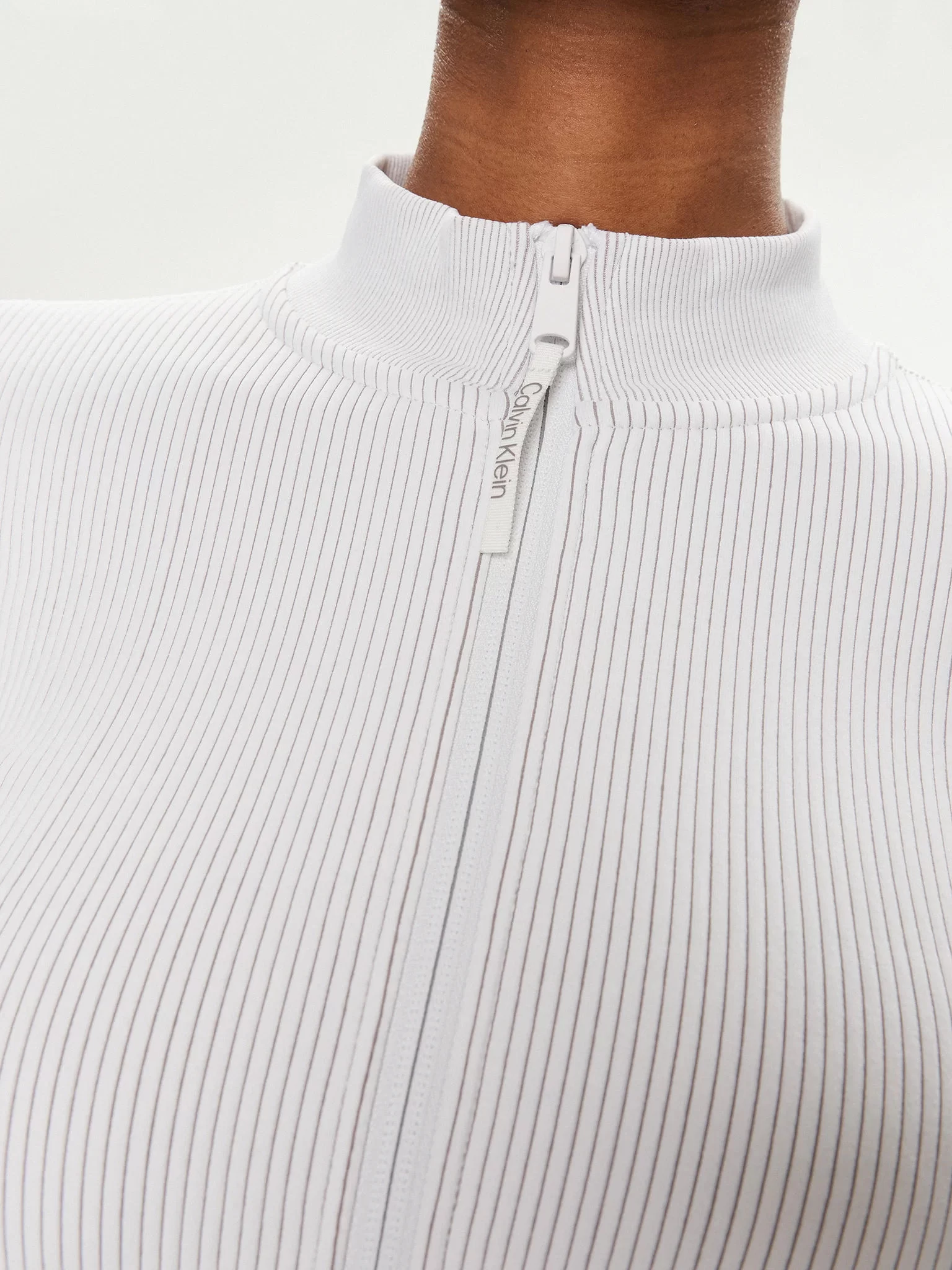 Calvin Klein Kadın Beyaz  Crop Ceket