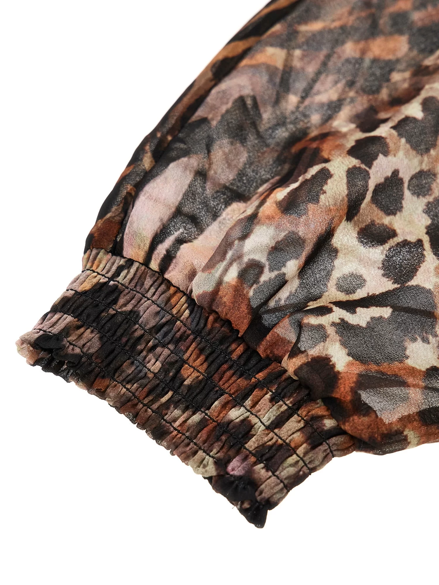 Guess Kadın Leopar Desenli Kimono Üst