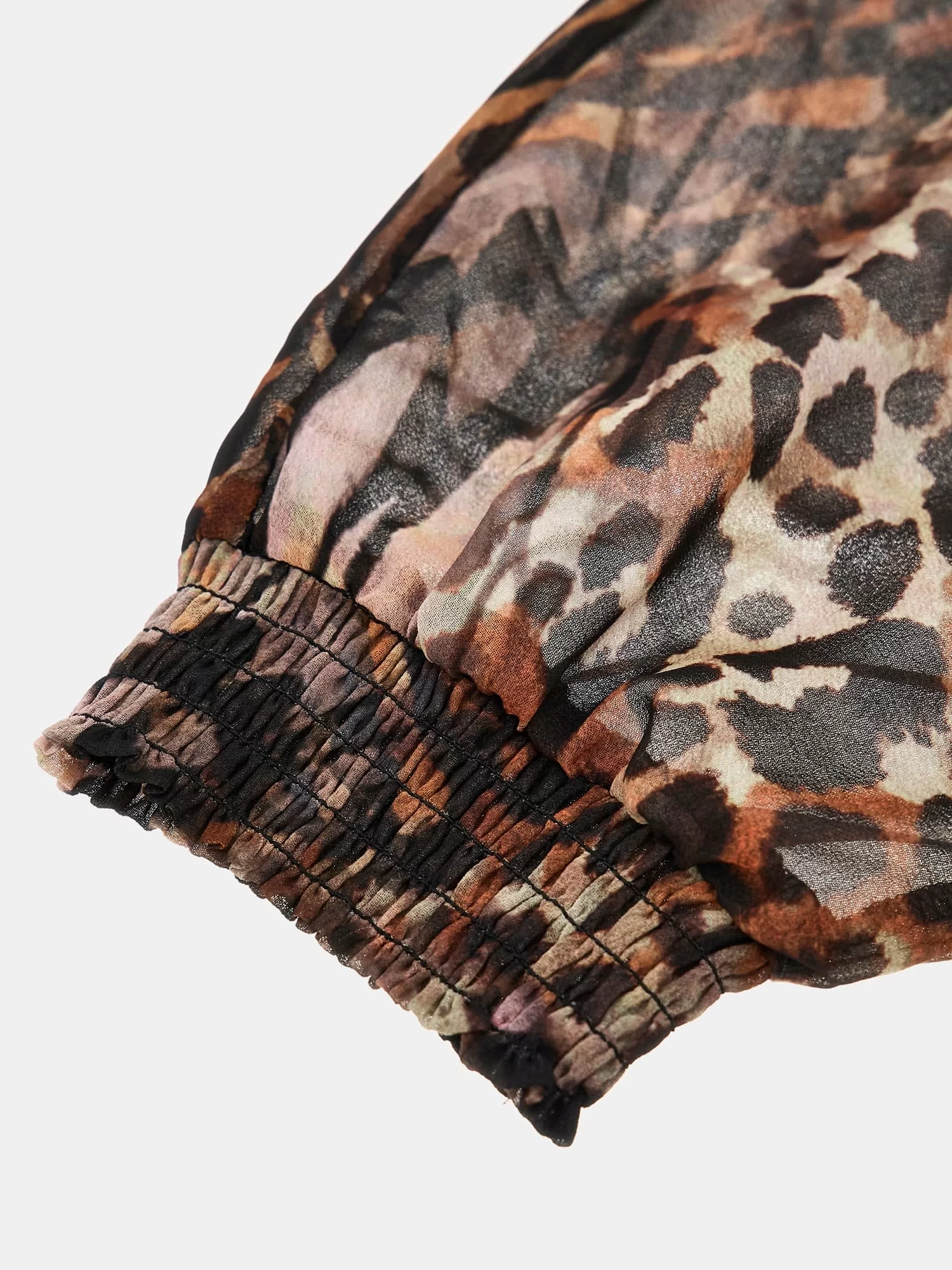 Guess Kadın Leopar Desenli Kimono Üst