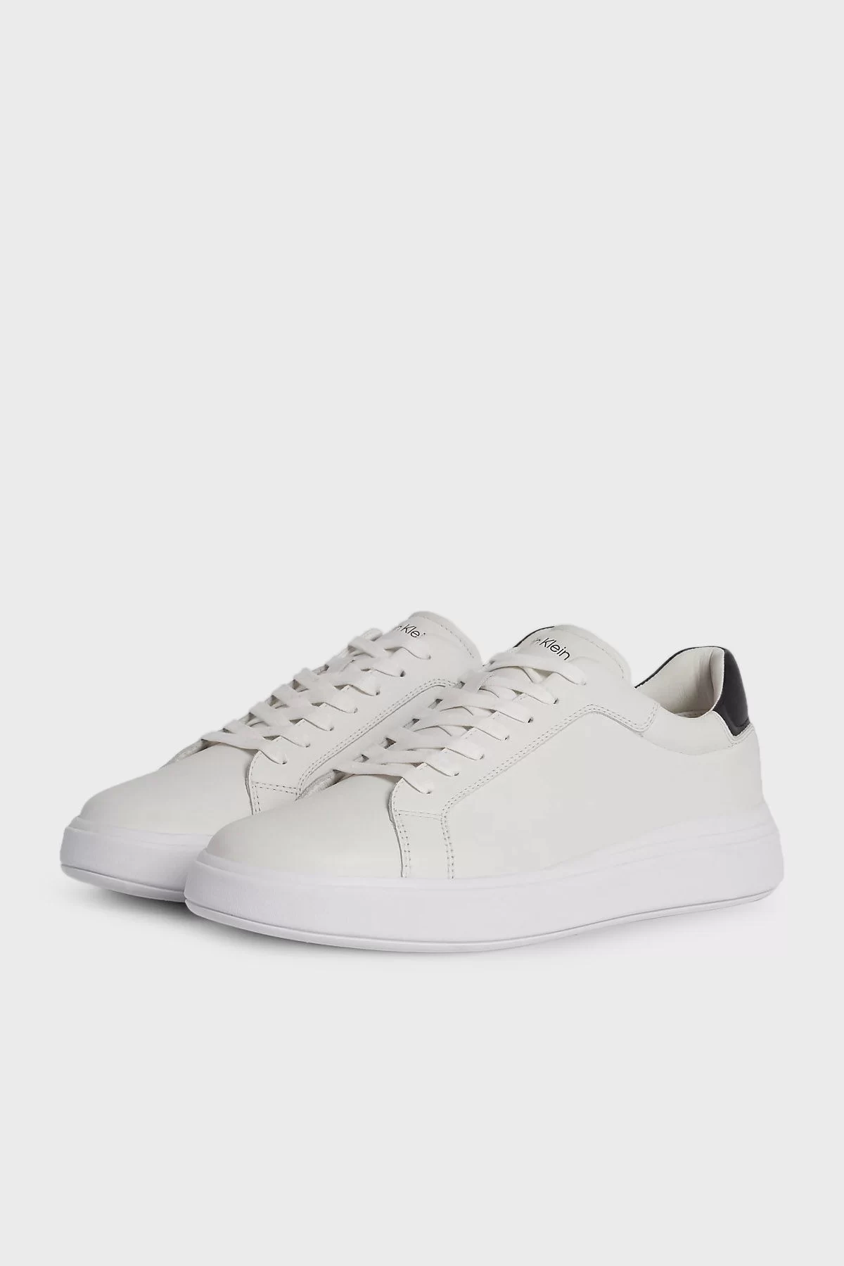Calvin Klein Erkek   Beyaz Logolu Sneaker