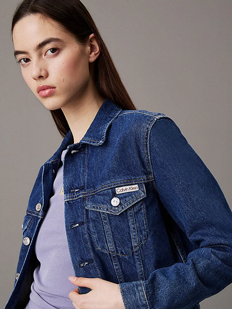 CK Jeans  Kadın Cropped 90s Denim Ceket J20J225183-1A4