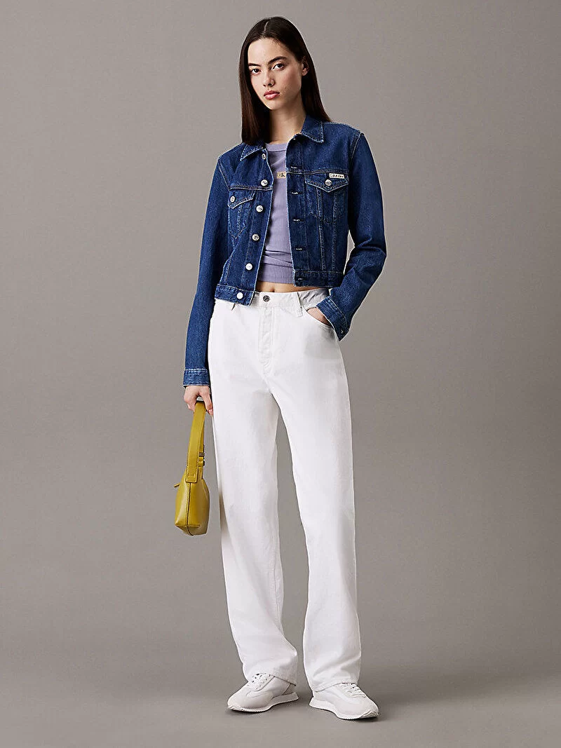 CK Jeans  Kadın Cropped 90s Denim Ceket J20J225183-1A4