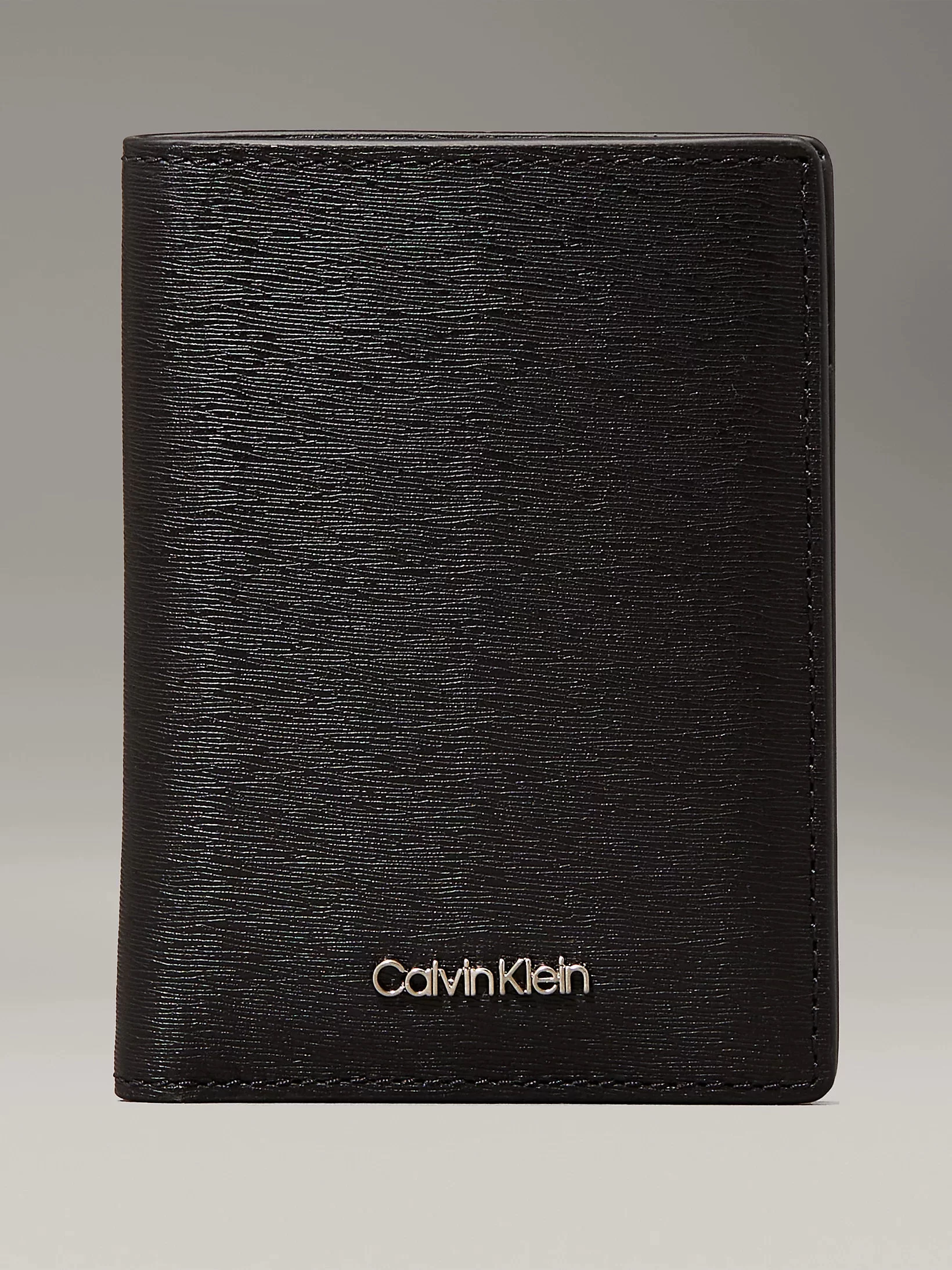 Calvin Klein Kadın  Erkek Siyah Ck Monogram Logolu Cüzdan