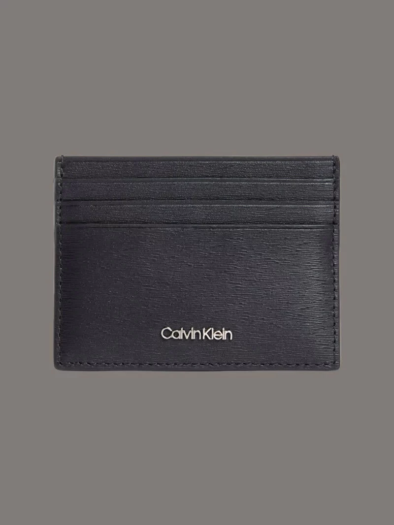 Calvin Klein Erkek Siyah  Ck Logolu  Kartlık