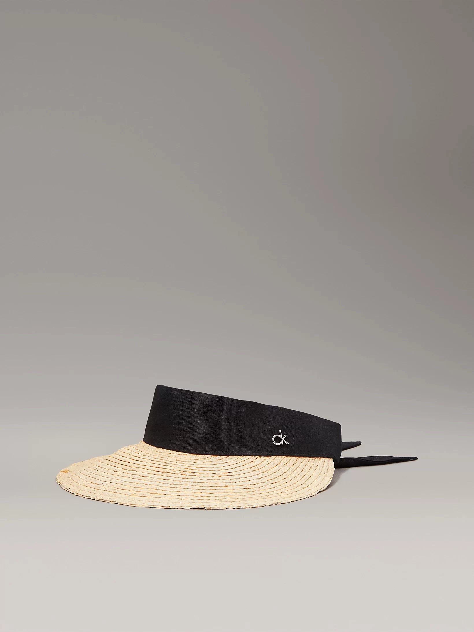 CK LINEN HEADBAND STRAW VISOR