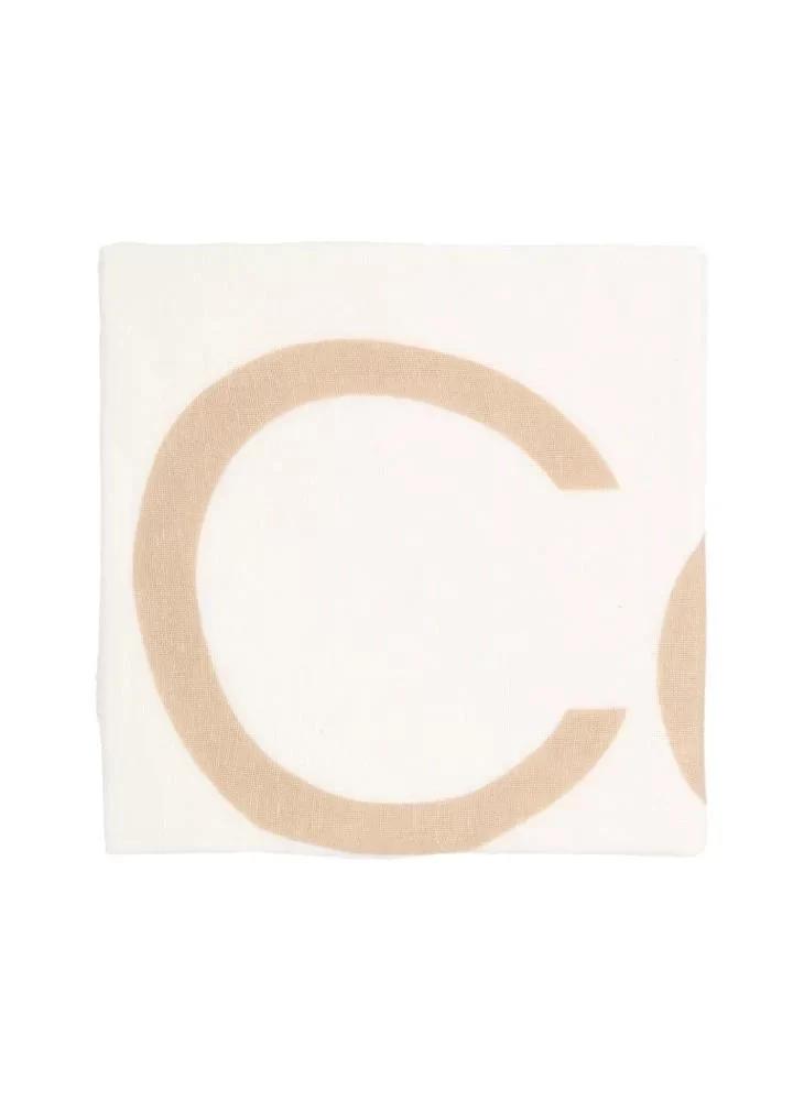 BOLD LOGO COTTON HEMP SCARF