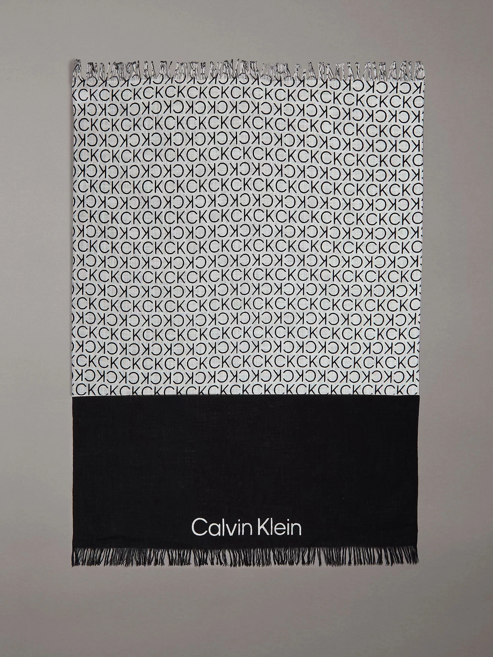 MONOGRAM COTTON GAUZE STOLE