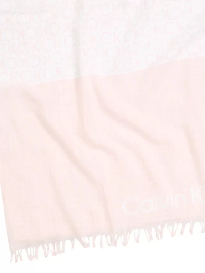 MONOGRAM COTTON GAUZE STOLE