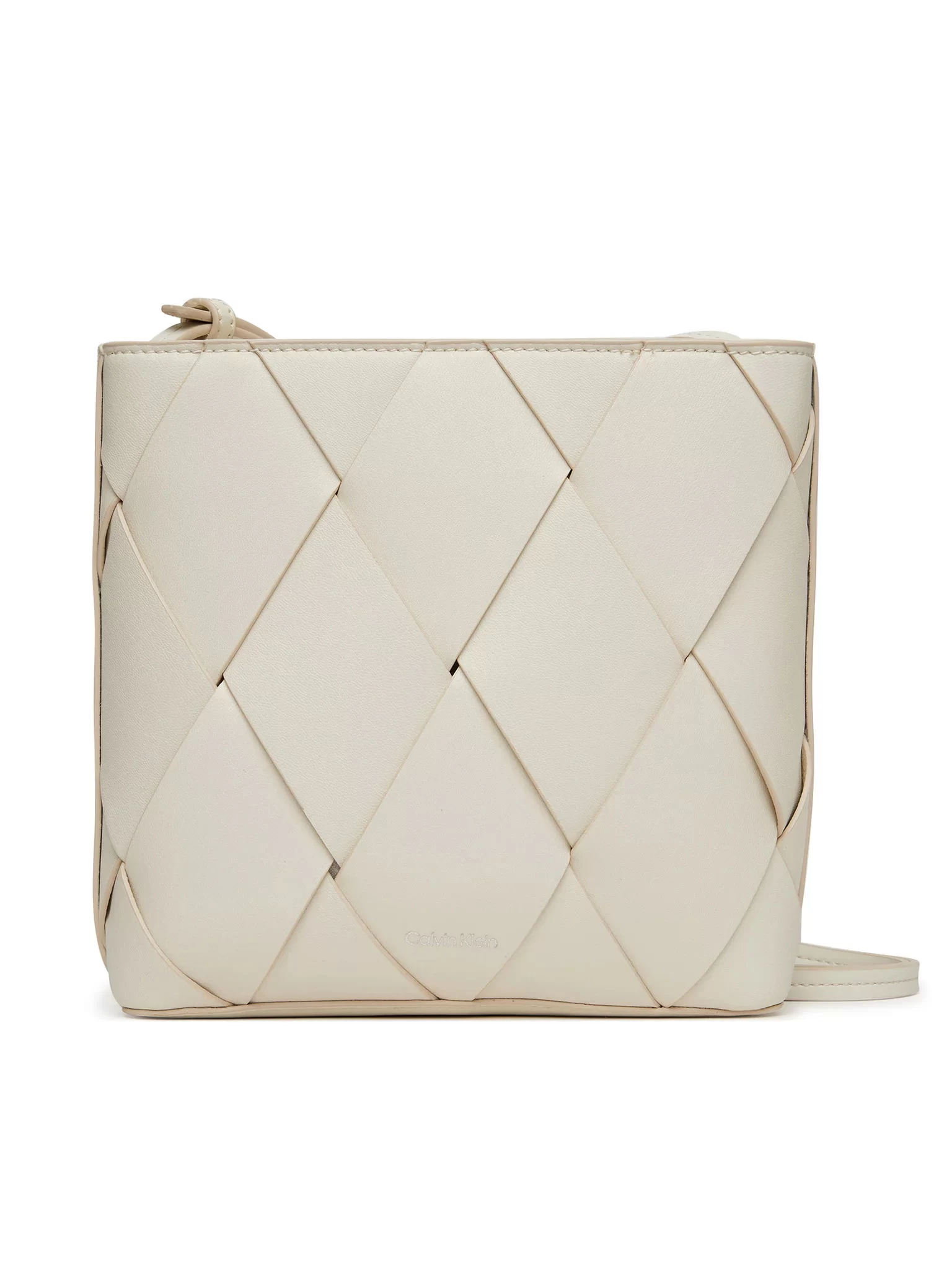 CK WOVEN SQUARE CROSSBODY