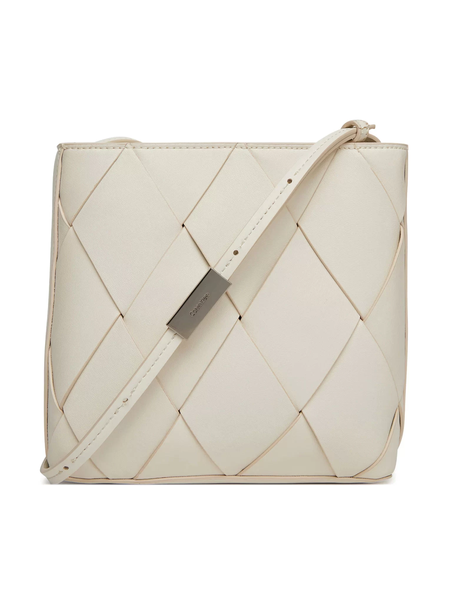 CK WOVEN SQUARE CROSSBODY