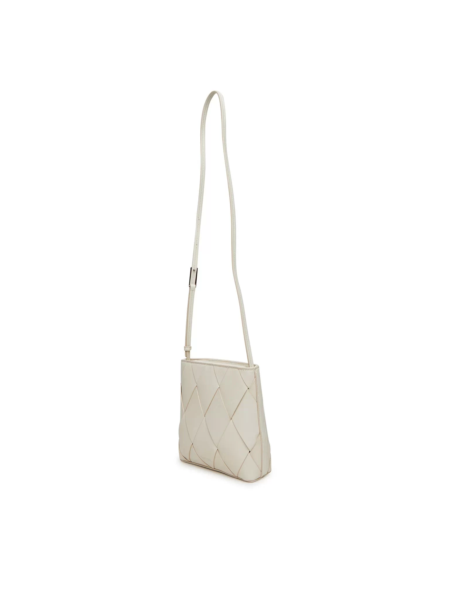 CK WOVEN SQUARE CROSSBODY
