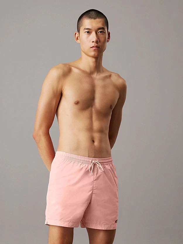 Calvin Klein Erkek Pembe Drawstring Swim Şort KM0KM01111-SPM