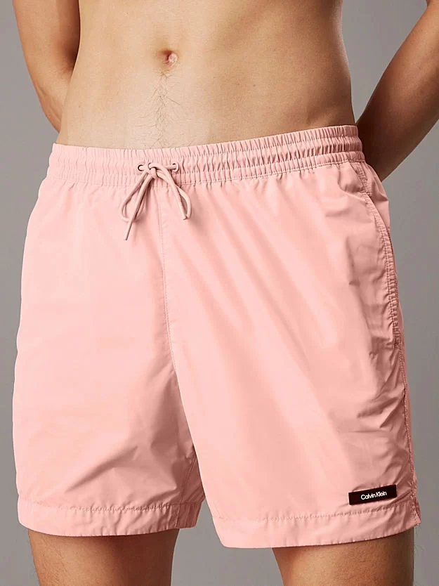 Calvin Klein Erkek Pembe Drawstring Swim Şort KM0KM01111-SPM