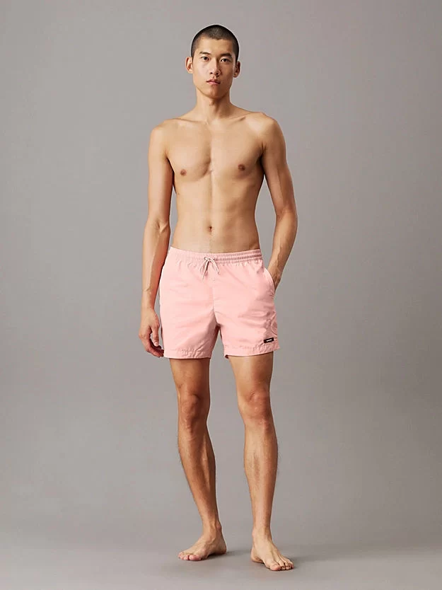 Calvin Klein Erkek Pembe Drawstring Swim Şort KM0KM01111-SPM