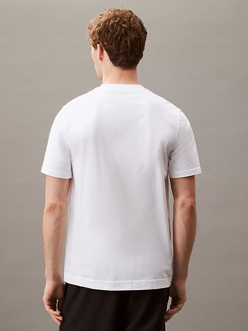 Calvin Klein Kadın  Beyaz Baskılı T-Shirt
