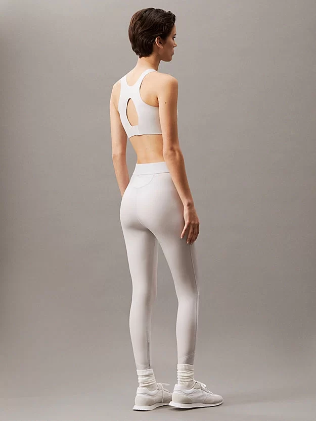 Calvin Klein WO - LEGGING Kadın Beyaz Tayt LVGWS5L616-PSU
