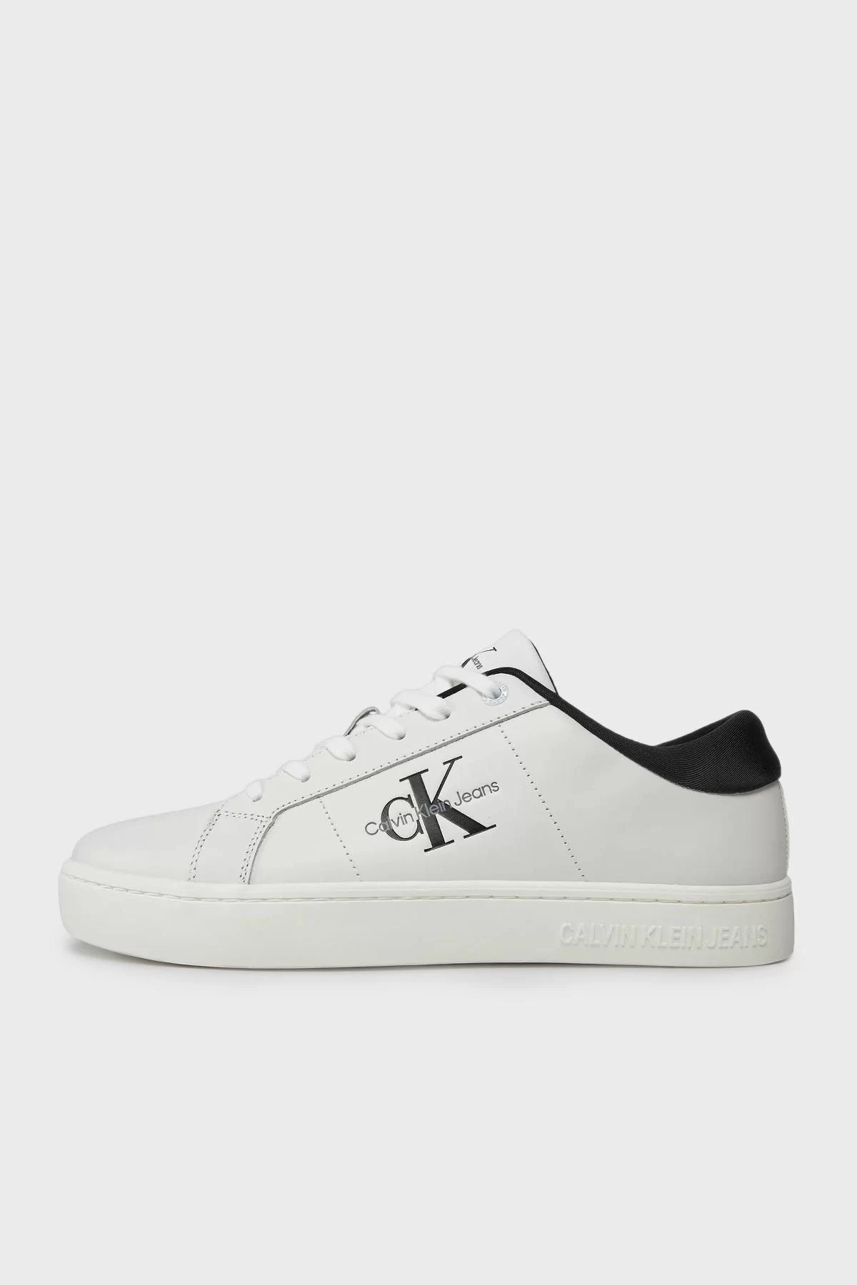 Calvin Klein Erkek  Beyaz  CK  Logolu Sneaker