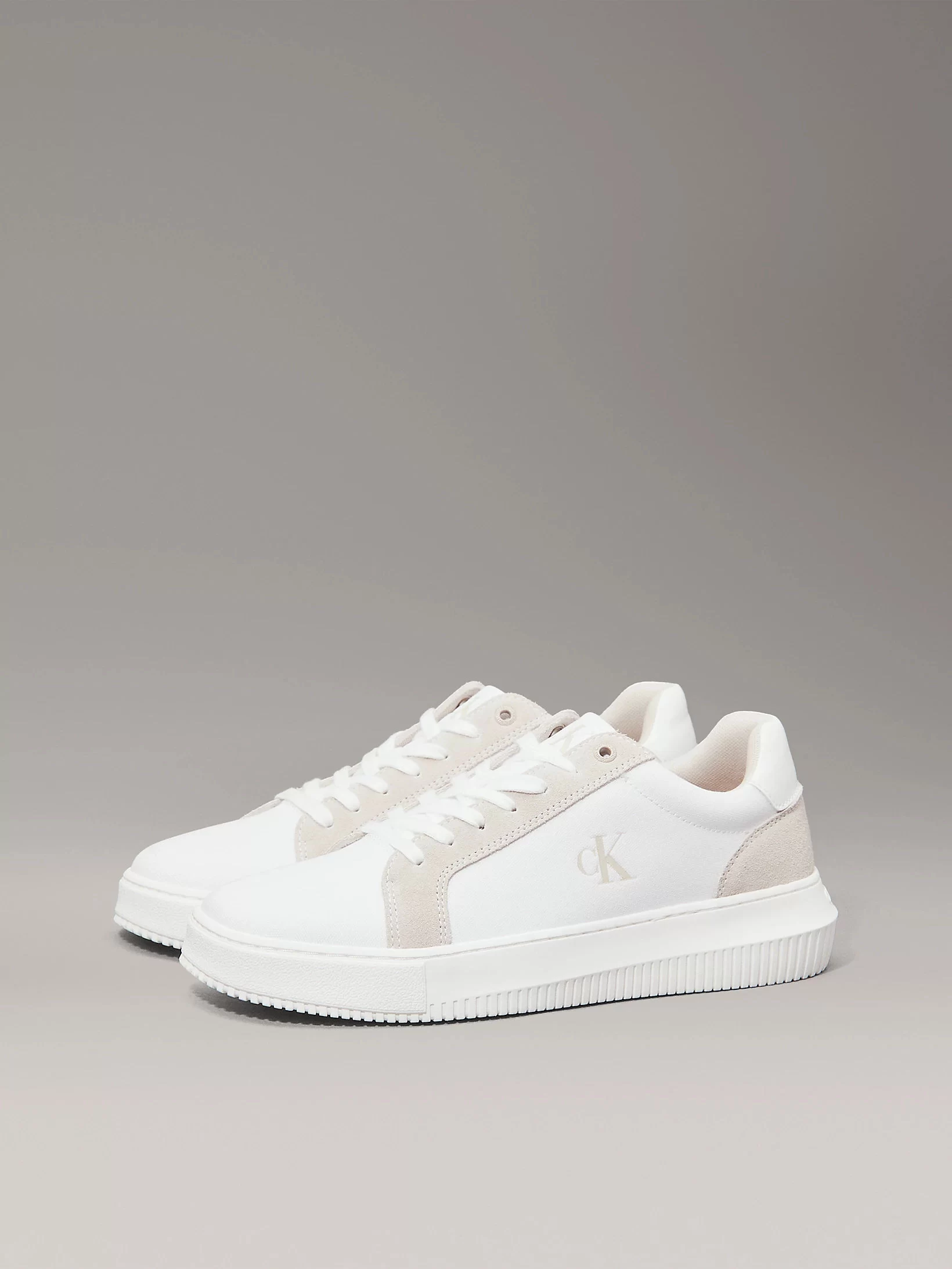 Calvin Klein  Erkek  Beyaz CK Logolu  Sneaker