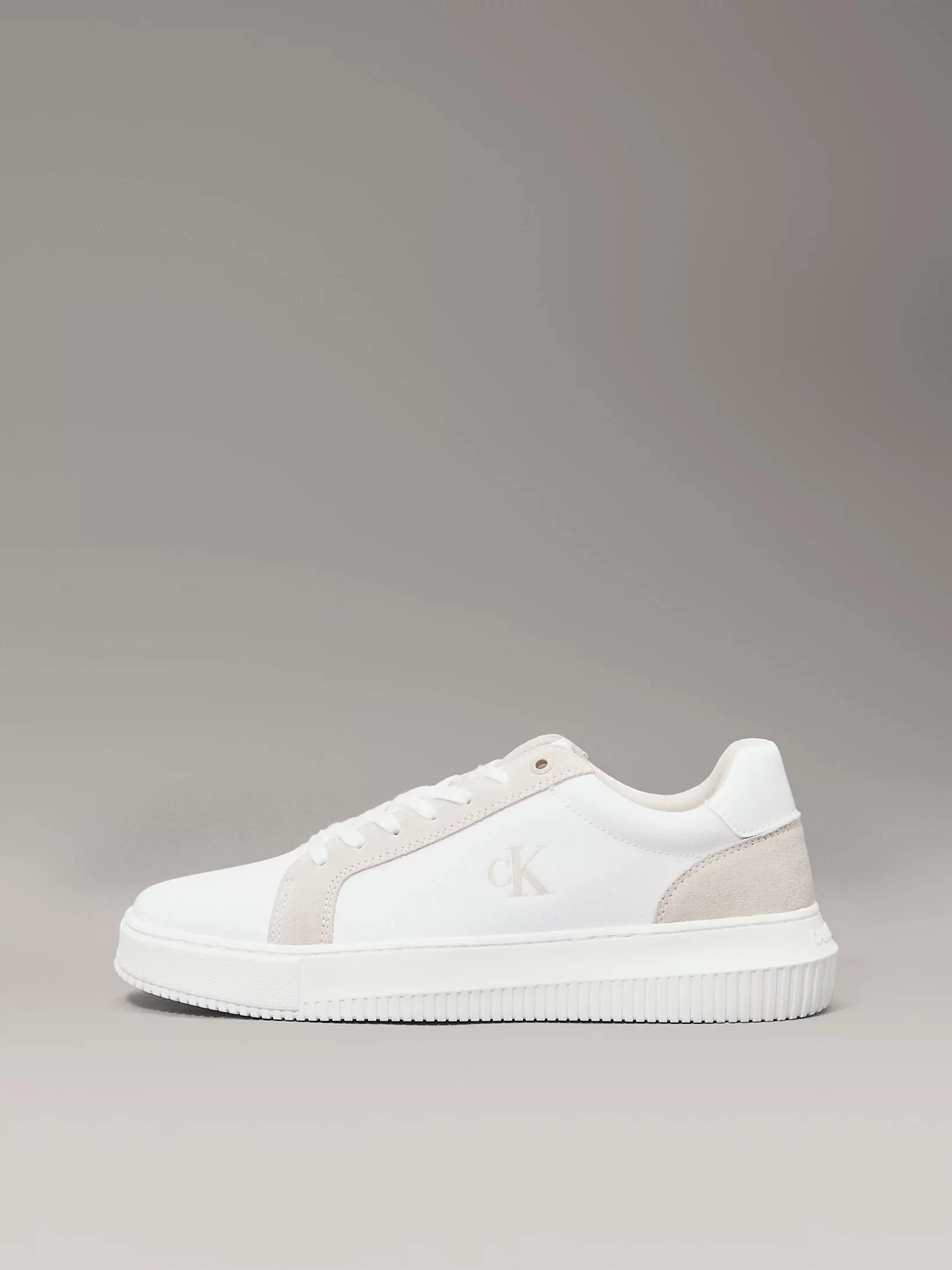 Calvin Klein  Erkek  Beyaz CK Logolu  Sneaker