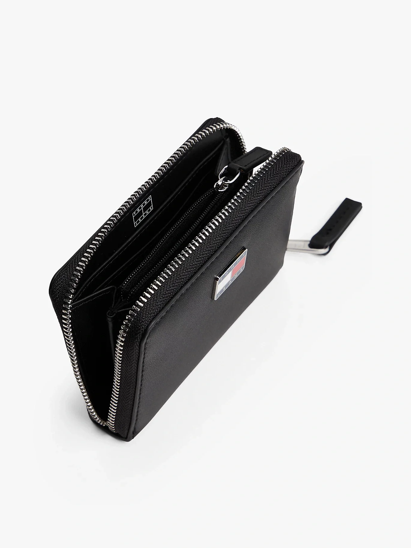 Tommy Hilfiger TJW Cool Orta Boy Fermuarlı Kadın Siyah Cüzdan AW0AW18031BDS