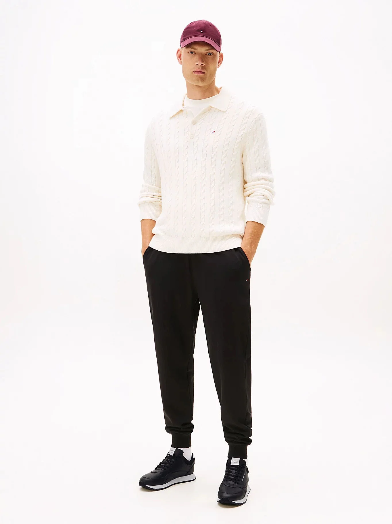 Tommy Hilfiger New Runner Eva Tabanlı Deri Klasik Erkek Siyah Sneaker FM0FM055120GX